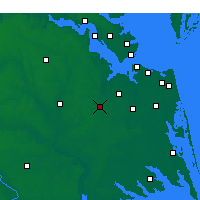 Nearby Forecast Locations - Саффолк - карта