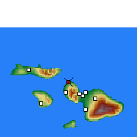 Nearby Forecast Locations - Lahaina/Maui - карта