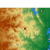 Nearby Forecast Locations - Nongoma - карта