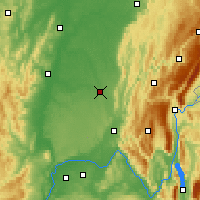 Nearby Forecast Locations - Бурк-ан-Брес - карта