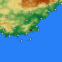 Nearby Forecast Locations - Ла-Моль - карта