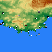 Nearby Forecast Locations - Кюэр - карта