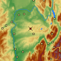 Nearby Forecast Locations - La Batie - карта