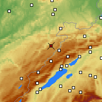Nearby Forecast Locations - Maîche - карта