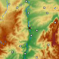 Nearby Forecast Locations - Tain-l’Hermitage - карта