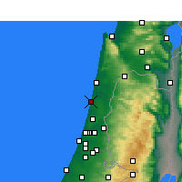 Nearby Forecast Locations - Нетания - карта