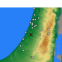 Nearby Forecast Locations - Kfar HaRif - карта