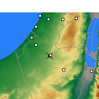 Nearby Forecast Locations - Беэр-Шева - карта