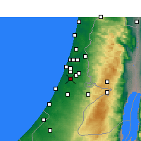 Nearby Forecast Locations - Реховот - карта
