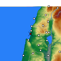 Nearby Forecast Locations - Акко - карта