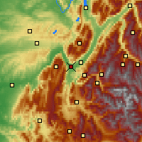 Nearby Forecast Locations - Гренобль - карта