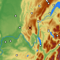 Nearby Forecast Locations - Отвиль-Лонес - карта