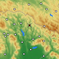 Nearby Forecast Locations - Zbudská Belá - карта