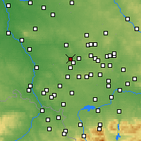Nearby Forecast Locations - Гливице - карта