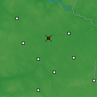 Nearby Forecast Locations - Мендзыжец-Подляски - карта