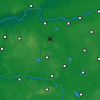 Nearby Forecast Locations - Мендзыжеч - карта