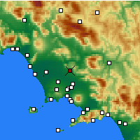 Nearby Forecast Locations - Казерта - карта