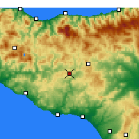 Nearby Forecast Locations - Кальтаниссетта - карта