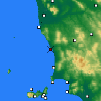 Nearby Forecast Locations - Marina de Cecina - карта