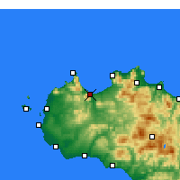 Nearby Forecast Locations - Кастелламмаре-дель-Гольфо - карта