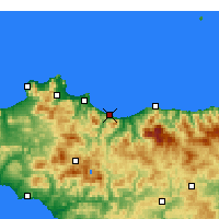 Nearby Forecast Locations - Термини-Имерезе - карта