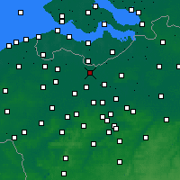 Nearby Forecast Locations - Wachtebeke - карта