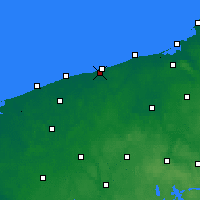 Nearby Forecast Locations - Колобжег - карта