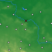 Nearby Forecast Locations - Głogów - карта