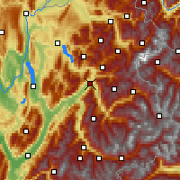 Nearby Forecast Locations - Альбервиль - карта