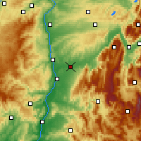 Nearby Forecast Locations - Бур-де-Пеаж - карта