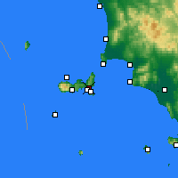 Nearby Forecast Locations - Порто-Адзурро - карта