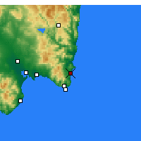 Nearby Forecast Locations - Costa Rei - карта