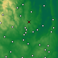 Nearby Forecast Locations - Мансфилд - карта