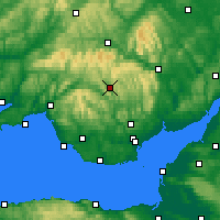 Nearby Forecast Locations - Merthyr Tydfil - карта