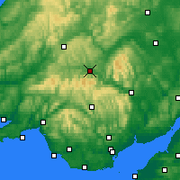 Nearby Forecast Locations - Брекон - карта