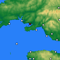 Nearby Forecast Locations - Лланелли - карта