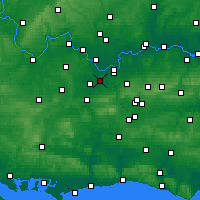 Nearby Forecast Locations - Byfleet - карта