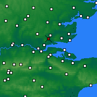 Nearby Forecast Locations - Базилдон - карта