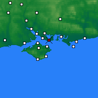 Nearby Forecast Locations - Госпорт - карта