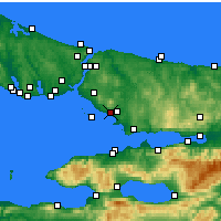 Nearby Forecast Locations - Пендик - карта