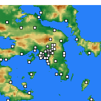 Nearby Forecast Locations - Халандрион - карта