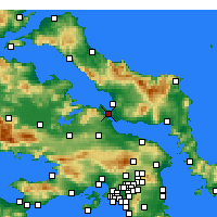 Nearby Forecast Locations - Халкида - карта