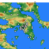 Nearby Forecast Locations - Ираклион - карта