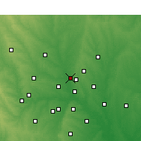 Nearby Forecast Locations - Карролтон - карта