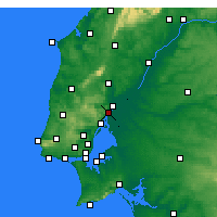 Nearby Forecast Locations - Вила-Франка-ди-Шира - карта