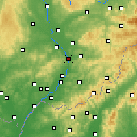 Nearby Forecast Locations - Отроковице - карта