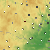 Nearby Forecast Locations - Тршебич - карта
