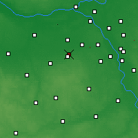 Nearby Forecast Locations - Милянувек - карта