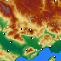 Nearby Forecast Locations - Фалакрон - карта