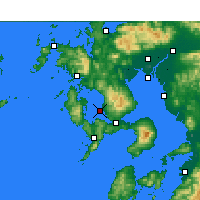 Nearby Forecast Locations - Nagasaki AP - карта
